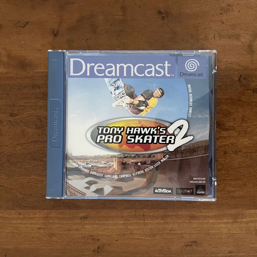 De cover van het spel Tony Hawk's Pro Skater 2 voor de Dreamcast